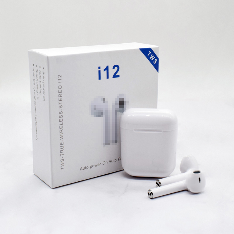 I12 V5.0 TWS наушники i12 tws наушники i12 наушники-вкладыши с зарядным футляром Беспроводная зарядка TWS