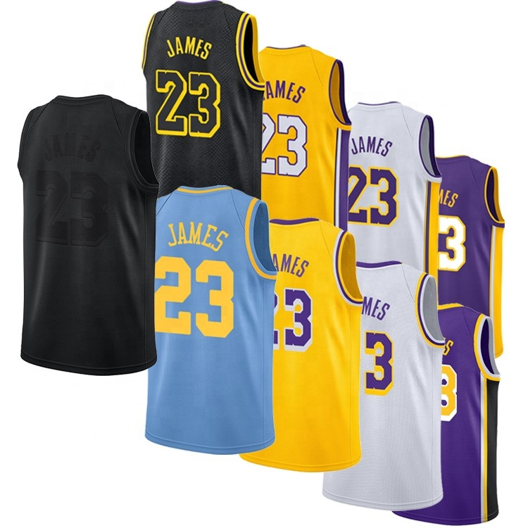 Спортивные майки Los Angeles с Баскетбольным принтом Джеймс, Джерси № 23 King James