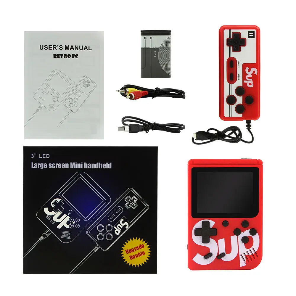 Handheld Video Game Console Built-in 600 Games Console 3.5 inch Screen Display Retro Game Player