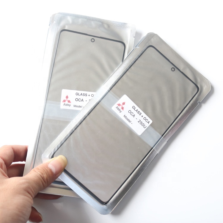 Плоский объектив для переднего стекла телефона с клеем Oca 2 в 1 для Samung A10S S10lite Note10lite