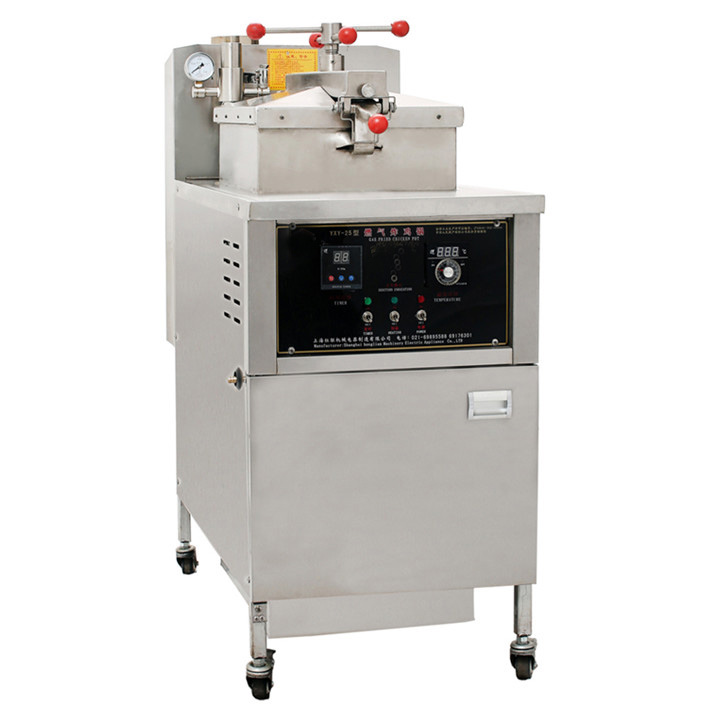 YXY-25 газовая курица фритюрница утка курица давления фритюрницы для продажи 220v мощность жарки м achine без масляного насоса