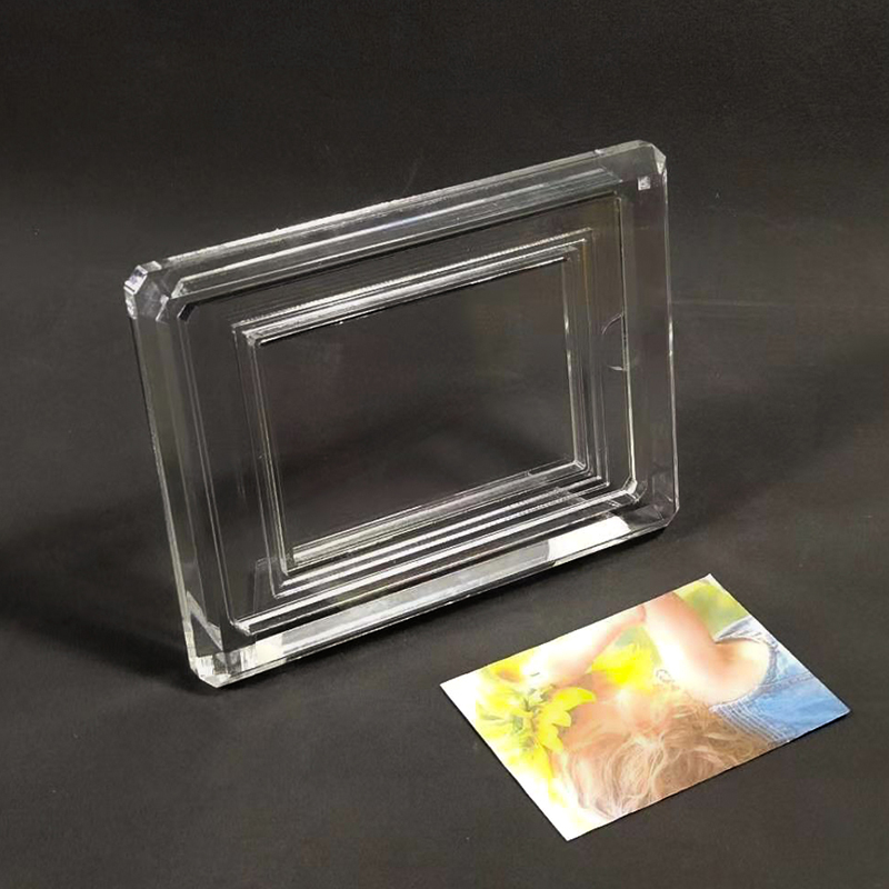 Cute clear acrylic photo frame stand pictures holder