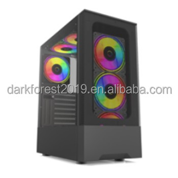 Настраиваемый корпус для ПК, игровой корпус Mid Tower ATX/MATX/ITX, корпус для компьютера из закаленного стекла