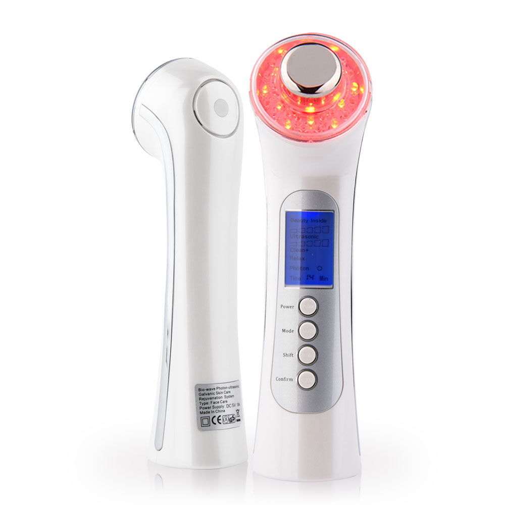 Facial care Personal RF EMS LED Beauty Machine Face Slimming Wrinkle Removal Skin Care Device electric vibrating hand massage