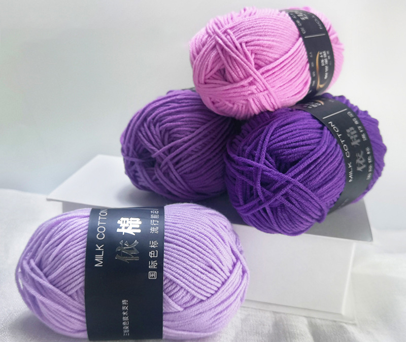 5Ply 50 г амигуруми Прошивная ручного вязания 3 слоя органического молока хлопчатобумажное Вязание Пряжа Гондурас