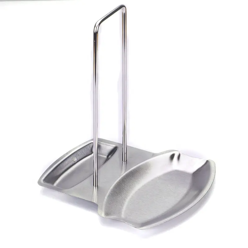 Lid and Spoon Rest Stainless Steel Pot Lid Holder Spoon Holder Lid Rest, Ladle Stand Pan Cover