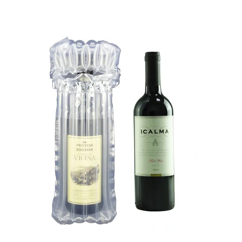 Recyclable Transit Inflatable Air Column Bags Protecting Wine Bottle Airbag Packaging