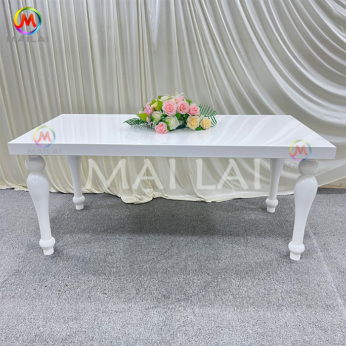 factory Design white Stainless Steel Hotel Table