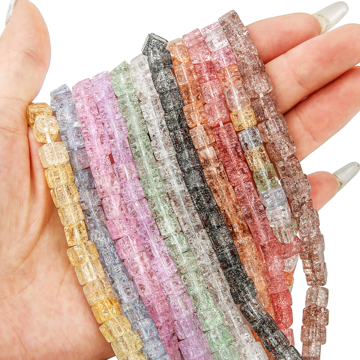 Big Hole Factory Price Wholesale Beads DIY Accessories Lampwork Beads Glass Crystal Beads for Jewelry Making