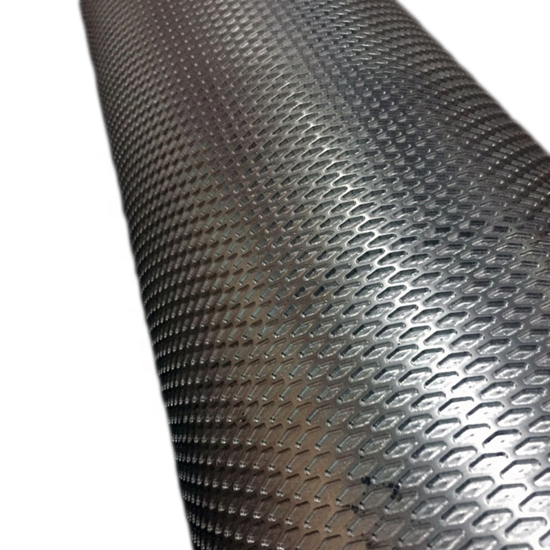 Drainage board embossing roller