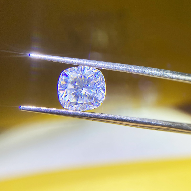 Свободные Муассанит ювелирных изделий 6x6 мм 1ct Белый D VVS подушки с Moisanite драгоценный камень для Moissanites Теннисный браслет