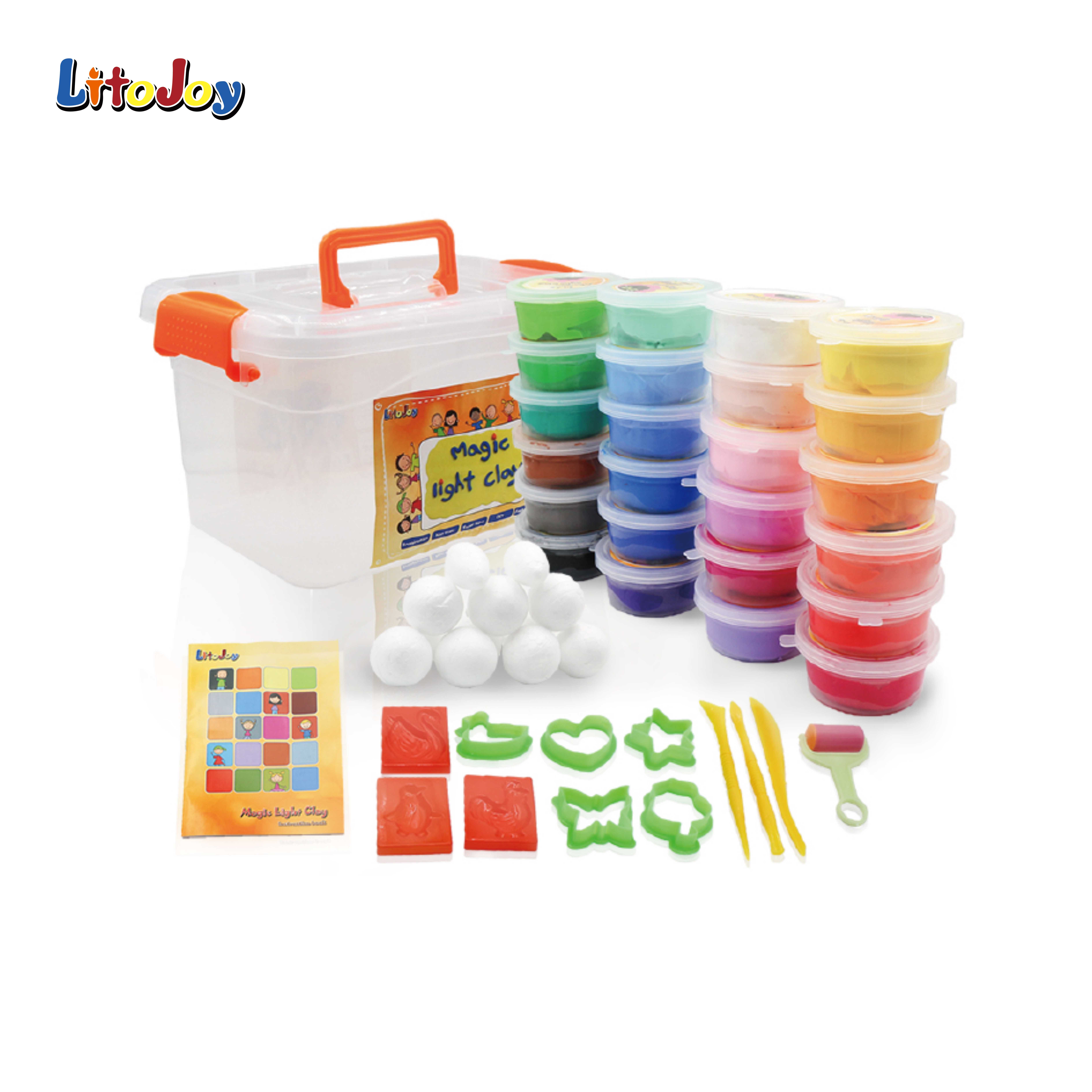 24 цвета, пластилин LitoJoy для прыжков, Набор детских игрушек