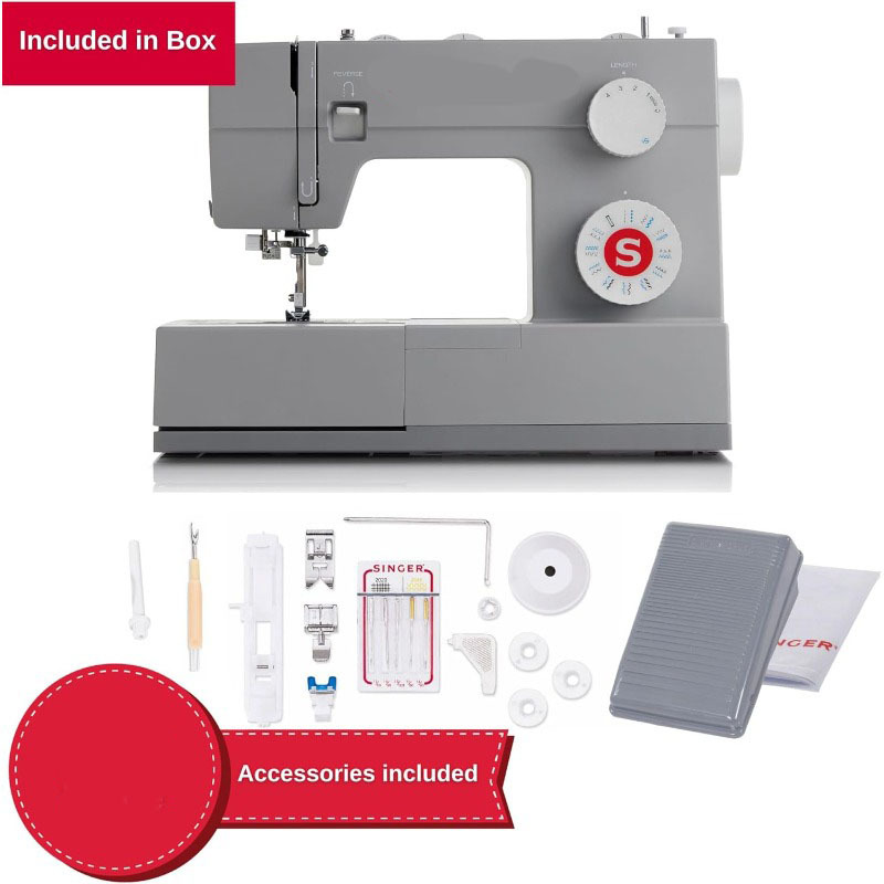Simple Easy Use Included Accessory Kit 97 Stitch Applications Heavy Duty Sewing Machine