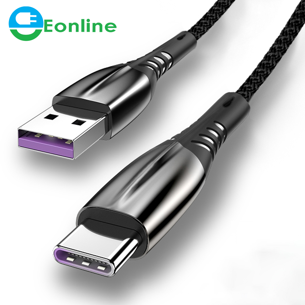 3A 2 м кабель с разъемом USB Type-C Micro USB, ВЫСОКАЯ ЧЁТКОСТЬ, быстро заряжающийся мобильный телефон Android зарядного устройства Type-C для передачи данных Шнур для Huawei P40 Samsung Xiaomi Redmi