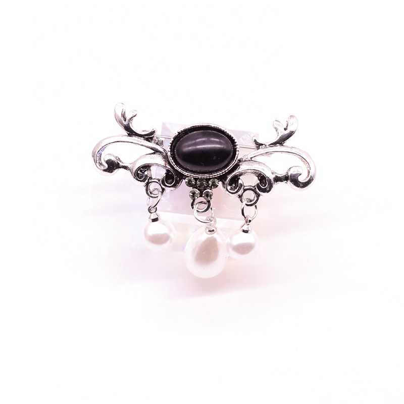 XILIANGFEIZI Luxury Fashion Designer Clothing Jewelry Crystal Pendant Safety Pin Retro Pearl Brooches