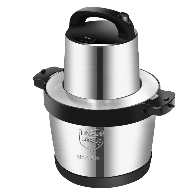 В наличии 6L 1000W серебряный крест из чистой меди электрическая мясорубка губ масло ямса для фунта, Мясорубка Fufu машина