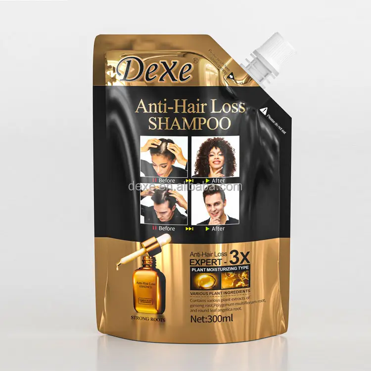 Dexe Manufacturer Directly Provide Wholesale Organic Sulfate Free Anti Hair Loss Hair Growth Herbal Shampoo Spray Nozzle
