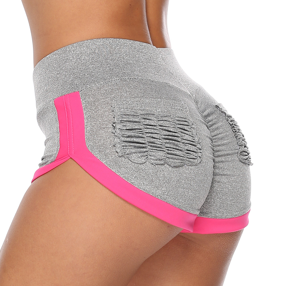 Высокое качество серые Карманы Ruched Butt Lifter удобные подходящие женские модные шорты