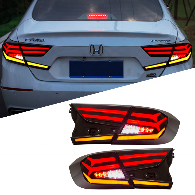 HCmotion Factory wholesales Full LED Start up Animation Back Tail Lamp 2018 2019 2020 2021 V1 Tail Lights For Honda Accord