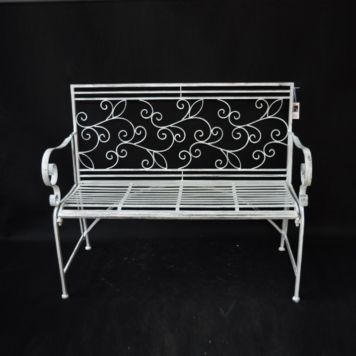 Antique Cast Iron Garden Outdoor Furniture Chair Metal Outdoor Bench Garden Decoration