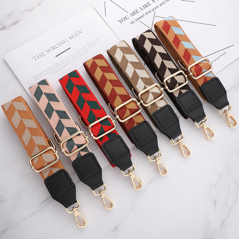 Multi-colored Messenger Long Replacement Shoulder Bag Straps