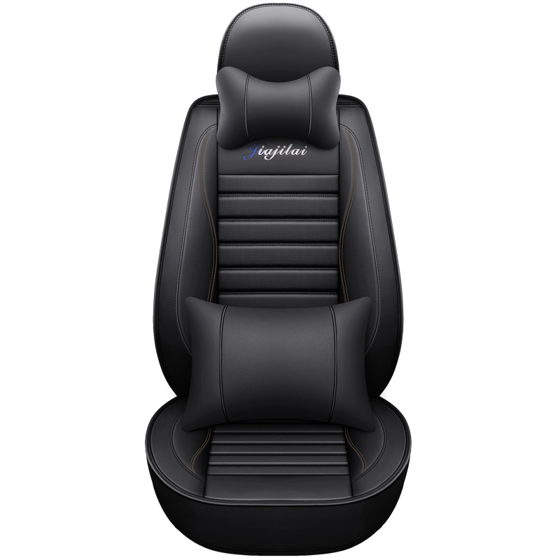 Car Seats Cover Pu Leather 5d Universal with Car Seat Cushion 11pcs Car Seat Covers Full Set Luxury Auto Customized Item Style