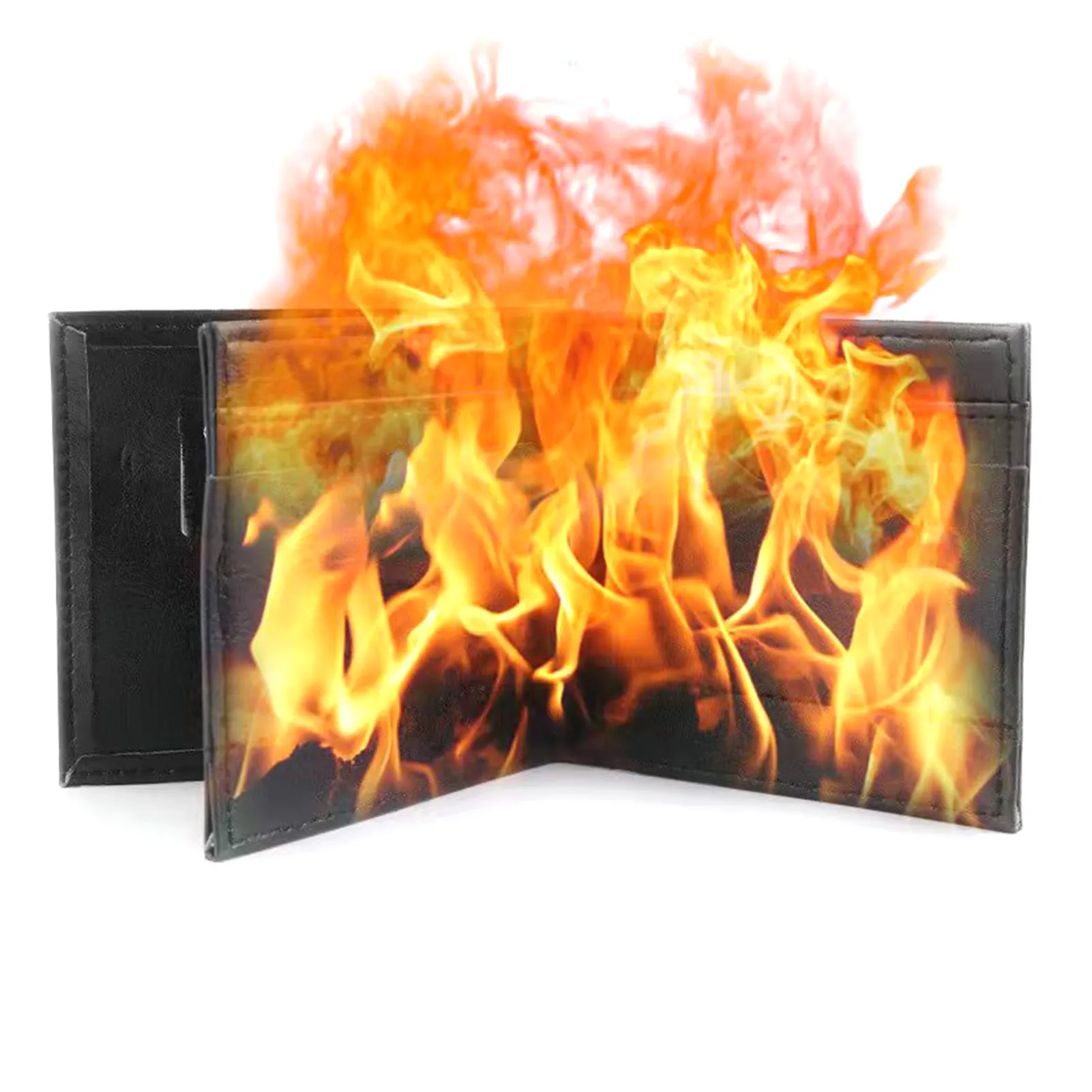 Premium Magician Fire Wallet Stage Street Show Prop Novelty Magic Show Fire Wallet for Magic Show Lovers