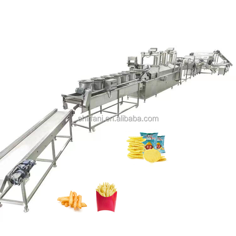 Small automatic potato chips making machine production line of potato chips