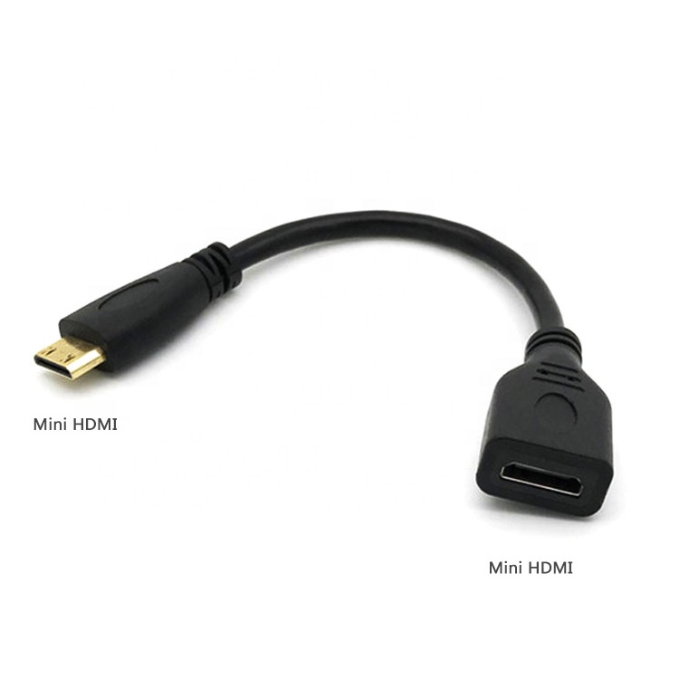 Высокая скорость 4K 3D 60HZ Позолоченные Mirco HDMI/Mini HDMI к HDMI женским кабелям