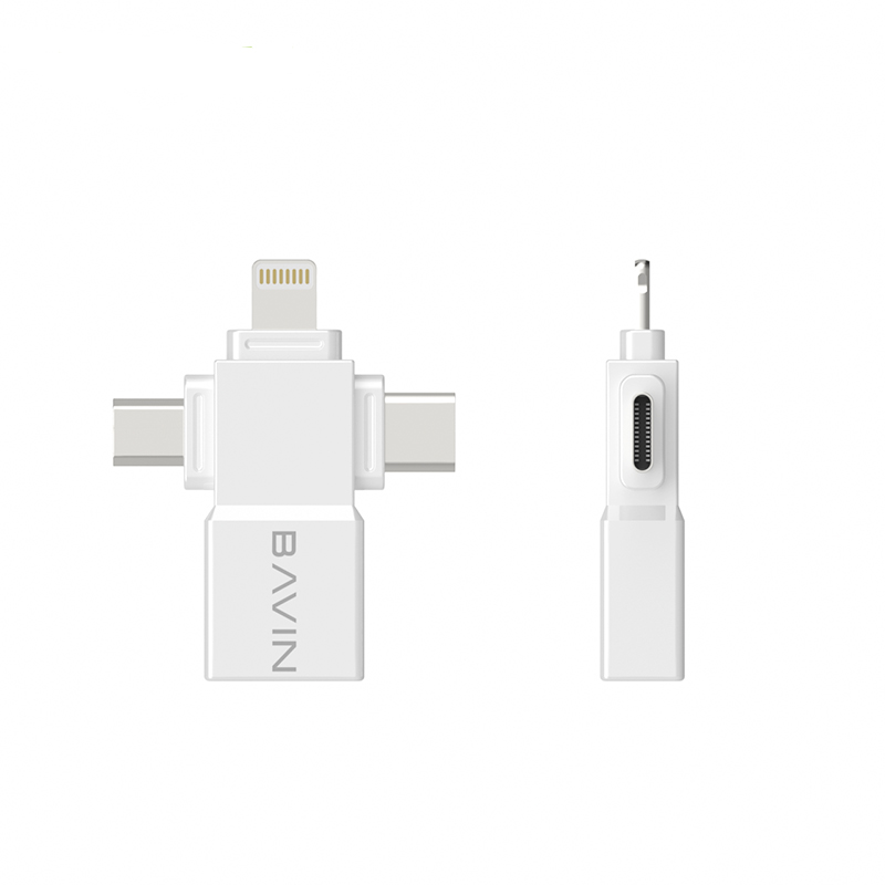 BAVIN 3 in 1 OTG USB Camera Adapter w/ High Speed Transmission no Delay / Plug / Play OTG Adapter