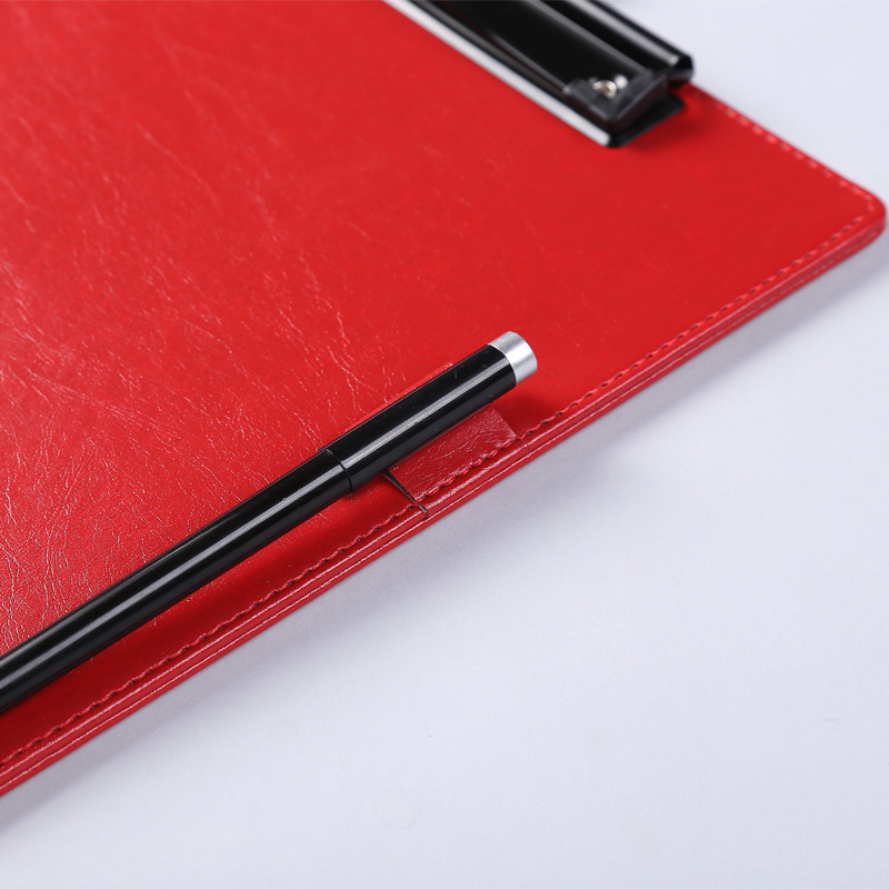 Ready To Ship Office PU Leather Clipboard A4 Nursing Clipboards