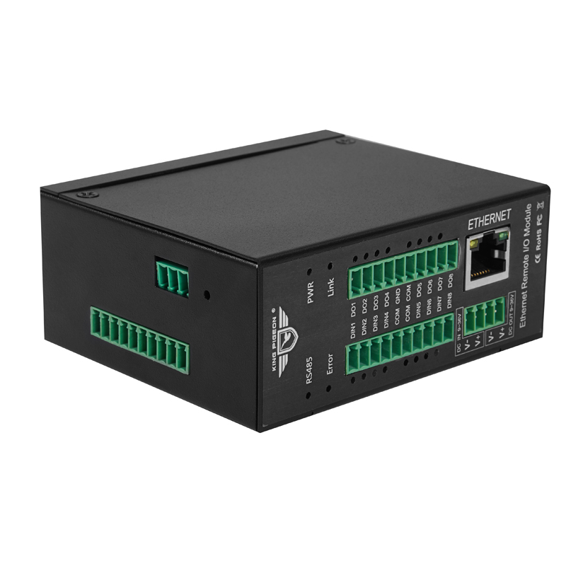 M160T Modbus TCP Ethernet удаленного IO модуль (8DI + 8DO 8AI RJ45 RS485)