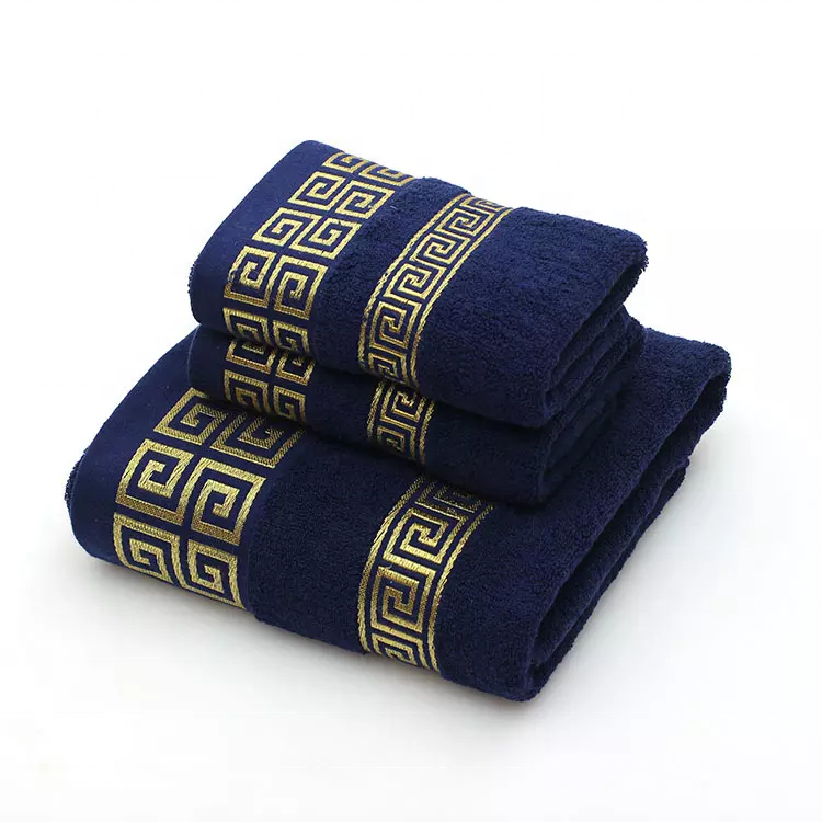 Quality super dry cheap high water absorption cotton bath promotional hotel towel set