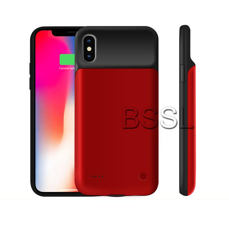3200 mAh задняя крышка зарядного устройства для iPhone X внешний Power Bank зарядное устройство чехол 3200 мАч портативный телефон чехол с Аккумулятором Резервного Питания с красно-белый
