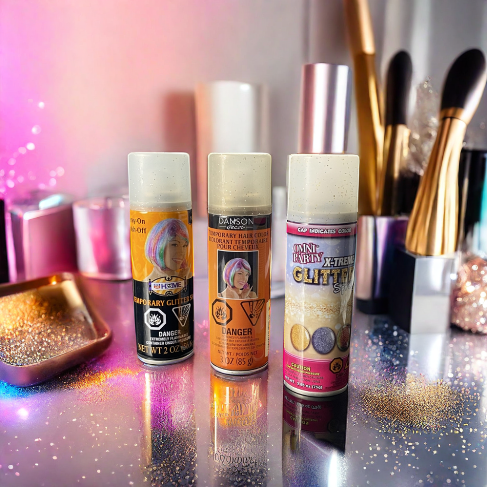 New Product Shiny Long Lasting Face Hair Body Glitter Shimmer Spray for Party