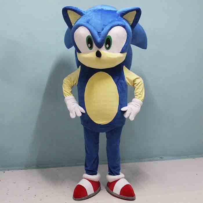 Высокое качество CE индивидуальный заказ OEM sonic костюм талисмана для взрослых Мультяшные персонажи костюмы маскарадный костюм для косплея вечеринки