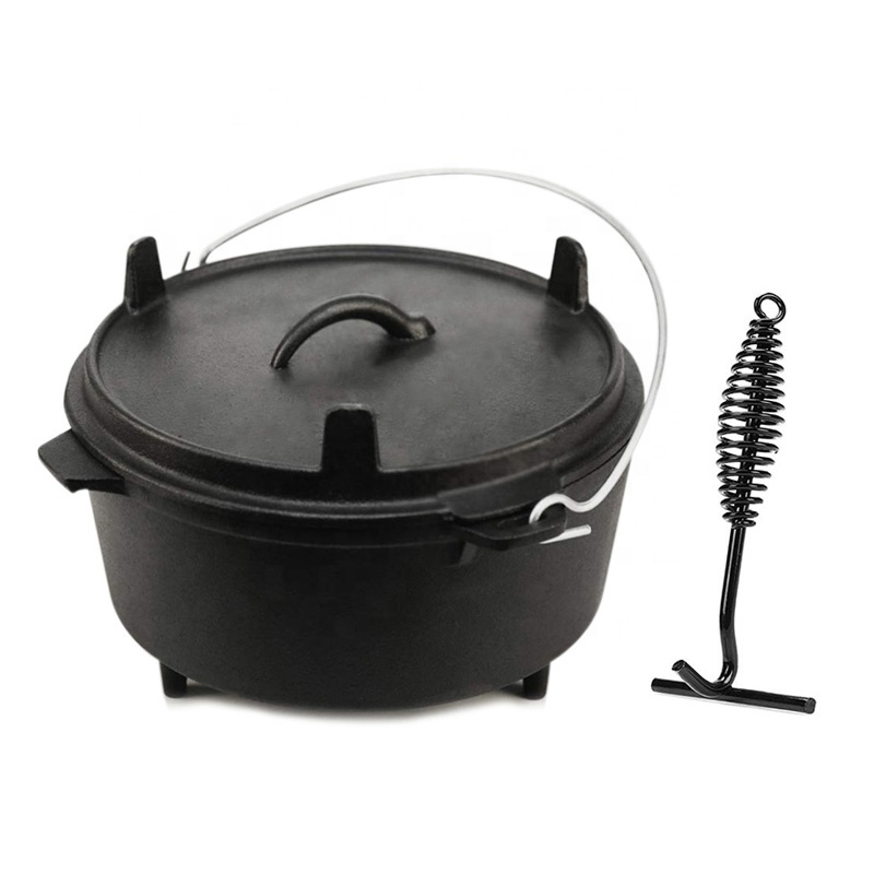 Hot sale Camping cookware Cooking Pot outdoor Cast iron dutch oven