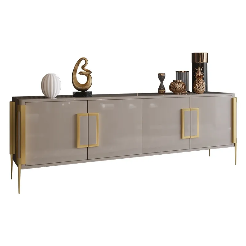 Modern Design Nordic Style Luxury Metal Base Living Room Tv Stand Cabinets