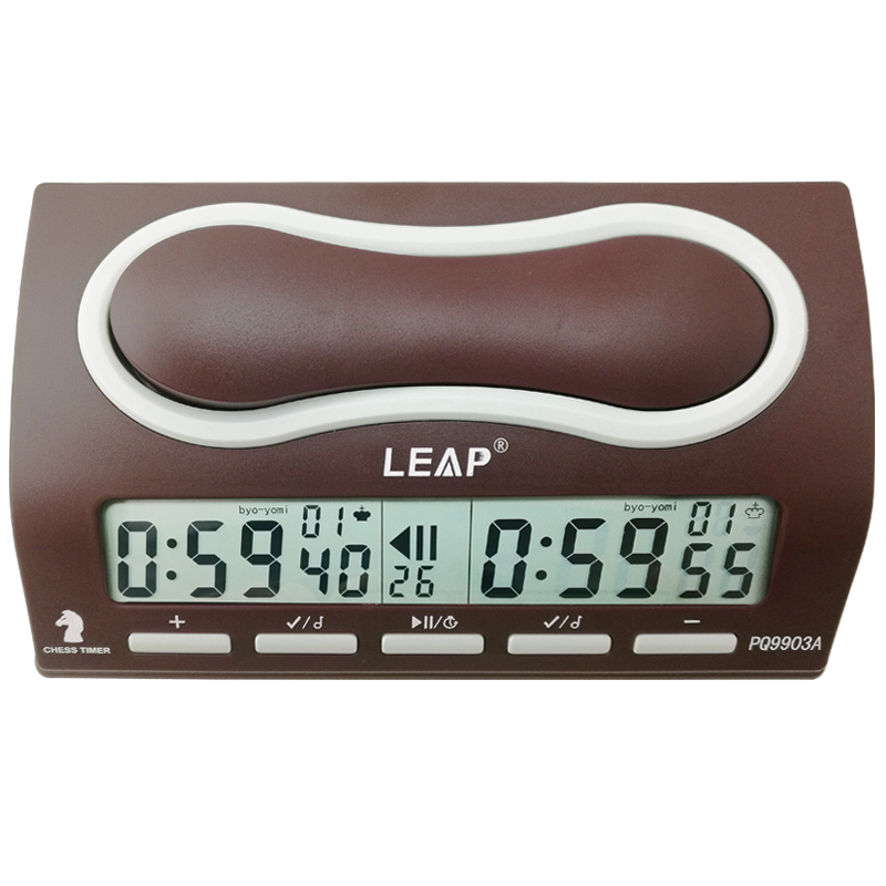 Цифровой профессиональный шахматный таймер LEAP Tournament с шахматным шагом и задержкой PQ9903A