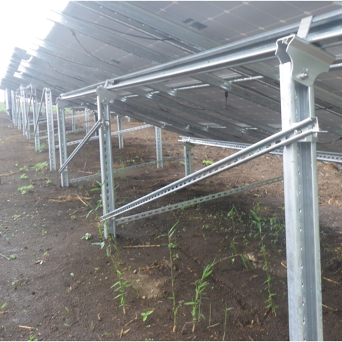 China 5MW galvanized steel mounting brackets steel structure ground mounted solar rack