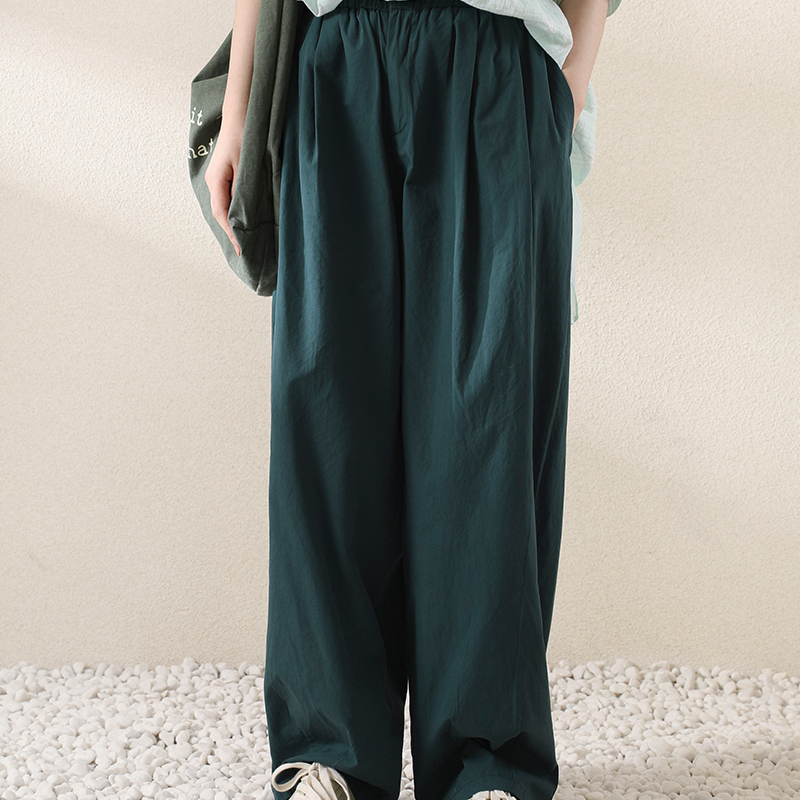 Wholesale Long Casual solid Color Pants Plain Comfortable Women's Trousers