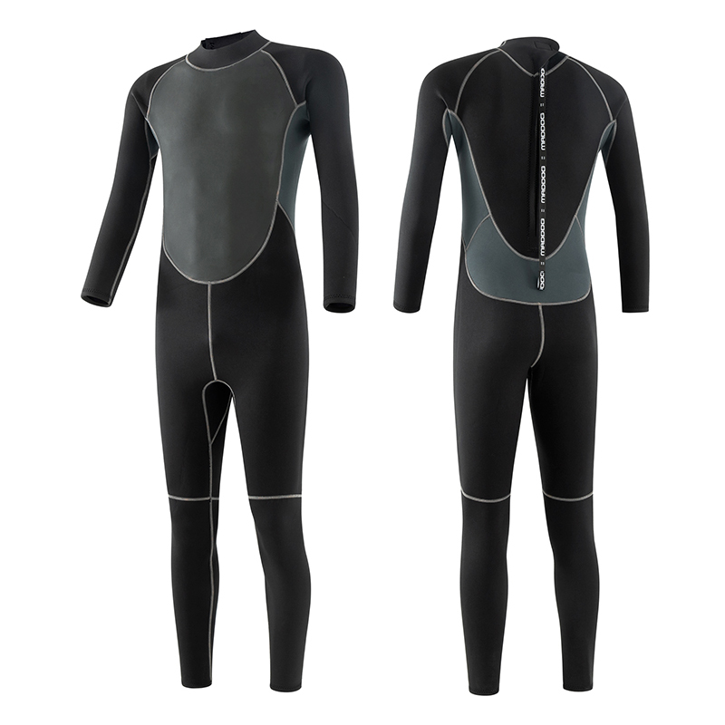 Fashion Design Black Grey Stripe Customized Diving Equipment Freedive Scuba Surfing 3mm Neoprene Wetsuit for Adult