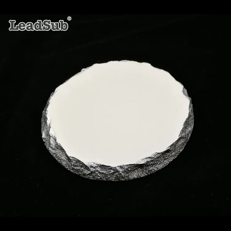 Wholesale Round Shape Sublimation Rock Slate Stone Photo Coasters With Printing