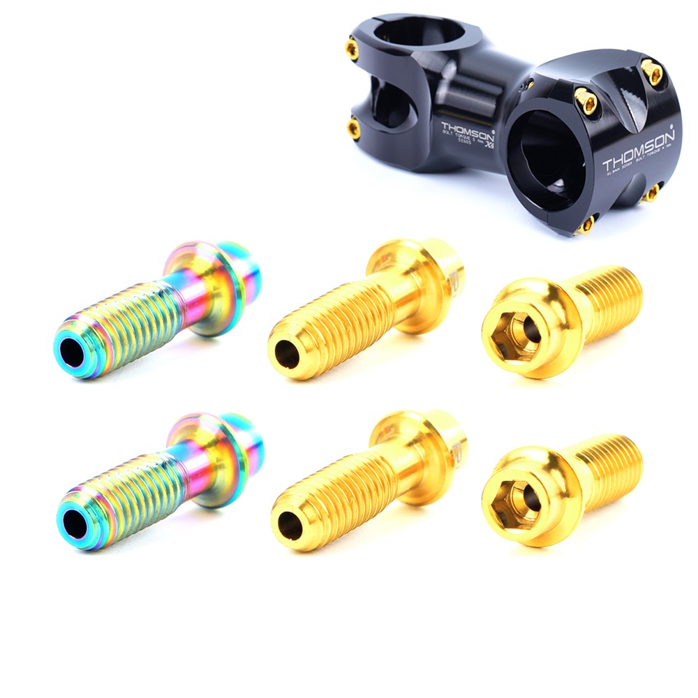 SU028 Titanium Bolts Screws with Washers for Stems M5X18 Multiple Color Options for Bike Cycling