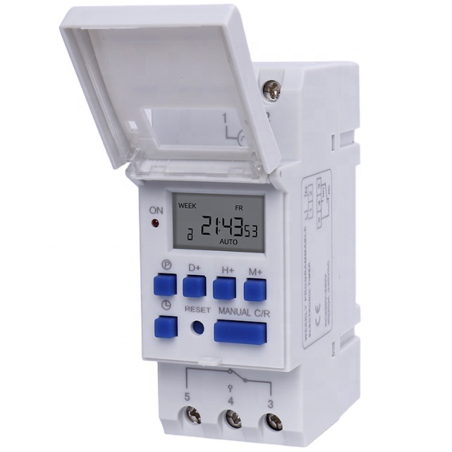 Сделано в Китае MC AH30A 220V свинец рельсовый коммутатор 30A цифровой таймер переключатель