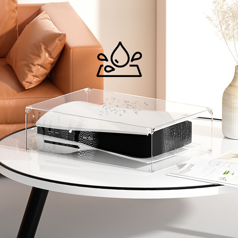 China Wholesale Game Accessories Display Case Dust Cover Storage Boxes For PS5 Console