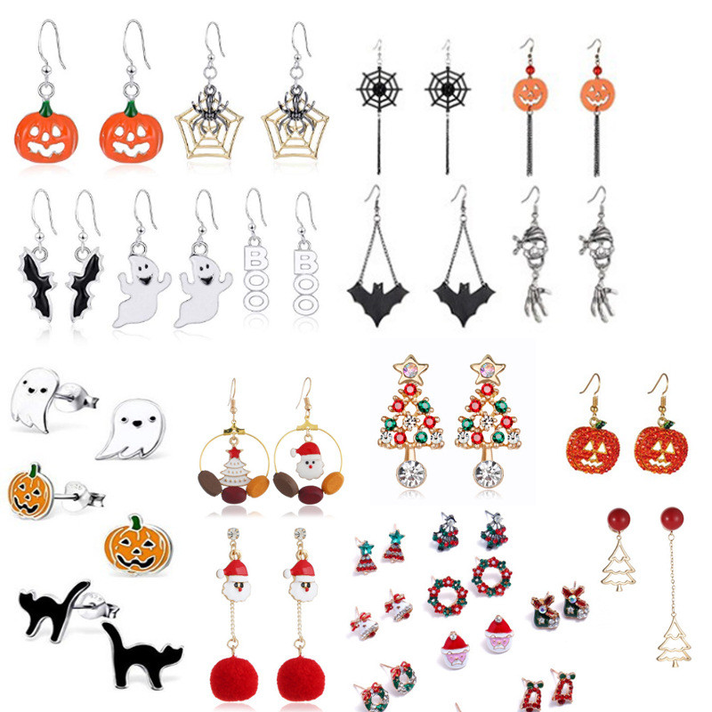 Hot Sale Custom Halloween Decoration 2021 Party Suppliers Halloween Earings Items