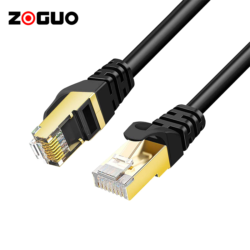 Оптовая продажа 26AWG медный плоский Cat7 сетевой Соединительный кабель тонкий плоский кабель Cat7 RJ45