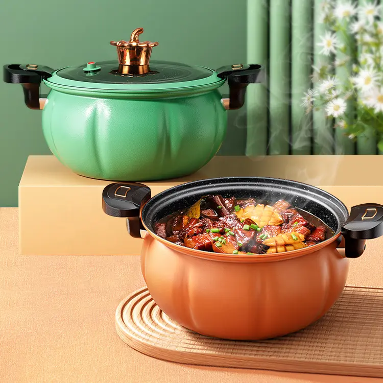 New Style Large Capacity Soup Pot Medical Stone Coating Cast Iron Non Stick Micro Pressure Cooker