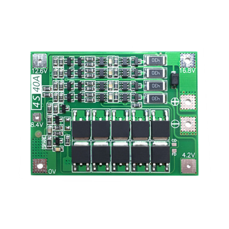 Защитная плата BMS 4S 40A 18650 для зарядки литий-ионных и литиевых аккумуляторов, для двигателя перфоратора, 14,8 в, 16,8 в, литий-полимерная батарея